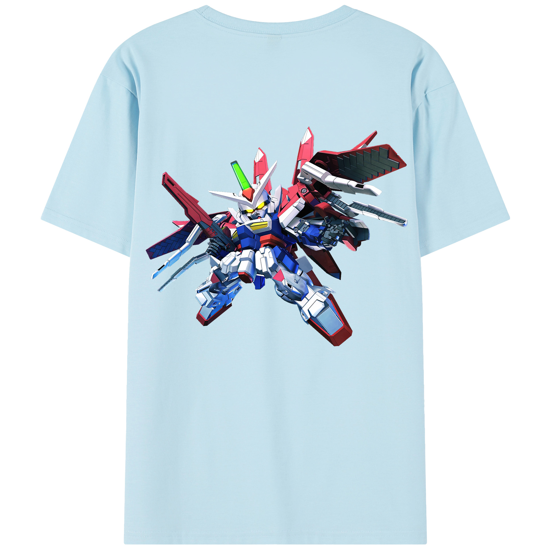 （画像用） 機動戦士ガンダム Mobile Suit Gundam 綿100％半袖Tシャツ（背面プリント）
